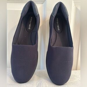 Easy Spirit Women's Navy Slip-On Flats